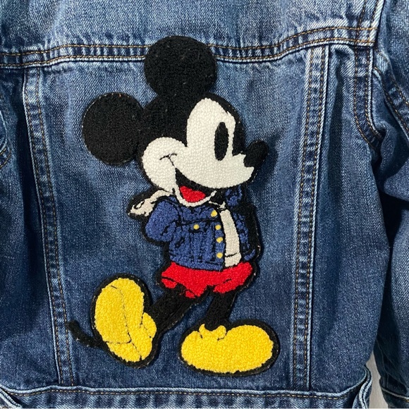 GAP Other - GAP Kids Blue Denim Jacket with Mickey Mouse Design
